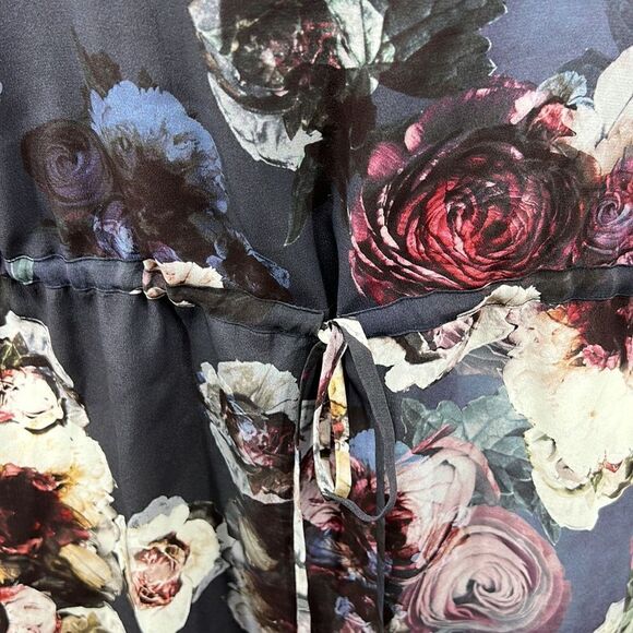 Club Monaco 3/4 sleeve floral print silk dress - Picture 4 of 9